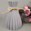 wpOP59NE Vases Decorative Cup Vase Plastic Vase Dried Flower Basket Holder Craft DIY Home Office Party Decoration Vase Home Decoration Grey view 3