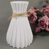 wpOP59NE Vases Decorative Cup Vase Plastic Vase Dried Flower Basket Holder Craft DIY Home Office Party Decoration Vase Home Decoration White view 3