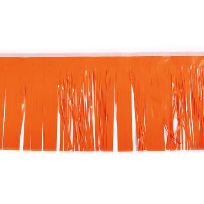 15" x 10' Orange Christmas Fringe Party Streamer