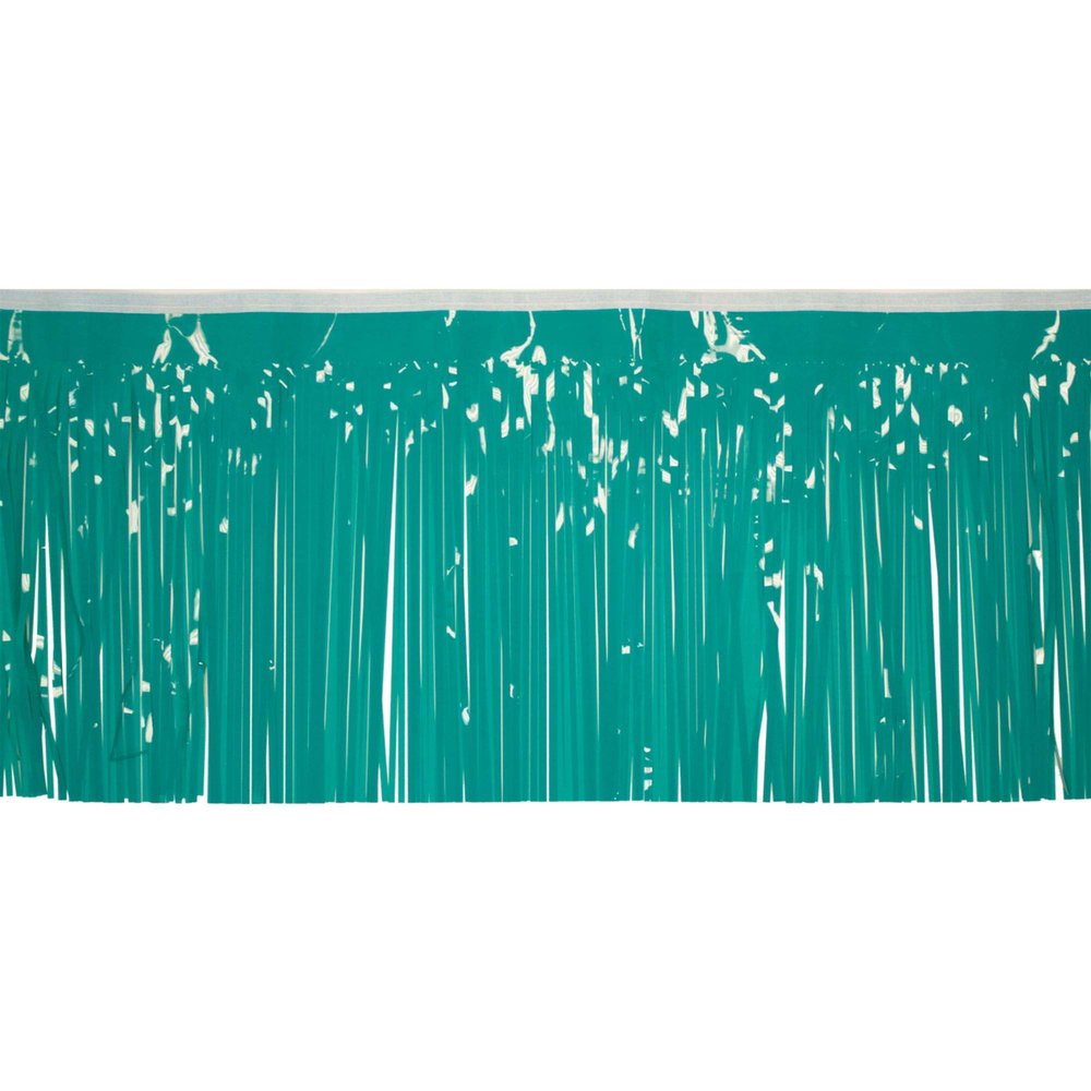 15" x 10' Teal Green Christmas Fringe Party Streamer
