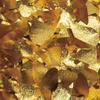 CC Home Furnishings 15' Gold Contemporary Floral Sheeting Party Streamers view 2