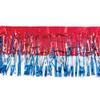 15" x 10' Red and Blue Christmas Fringe Party Streamer view 1