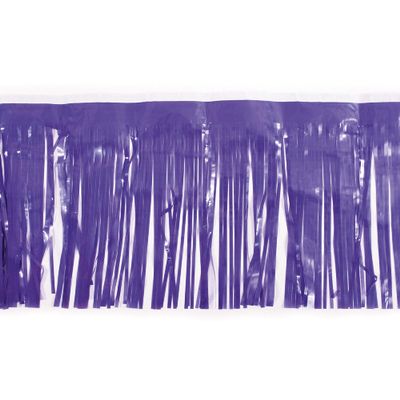 15" x 10' Purple Christmas Fringe Party Streamer