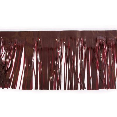 15" x 10' Maroon Brown Christmas Fringe Party Streamer