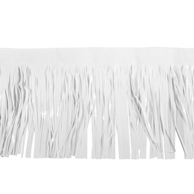 15" x 10' White Christmas Fringe Party Streamer