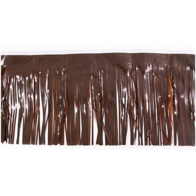 15" x 10' Brown Christmas Fringe Party Streamer