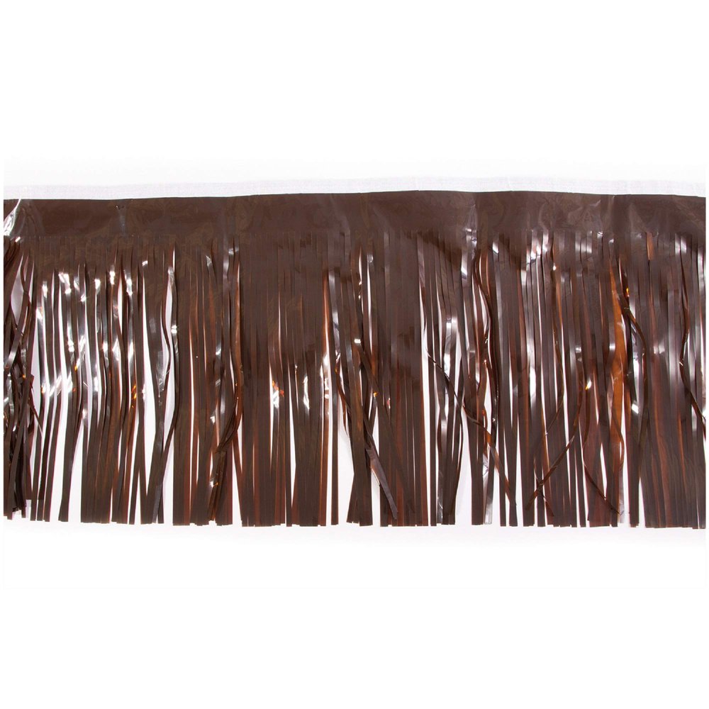 15" x 10' Brown Christmas Fringe Party Streamer