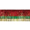 15" x 10' Red and Green Christmas Fringe Party Streamer view 1