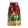 15" x 10' Red and Green Christmas Fringe Party Streamer view 2