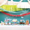 15" x 10' Emerald Green Christmas Fringe Party Streamer view 3