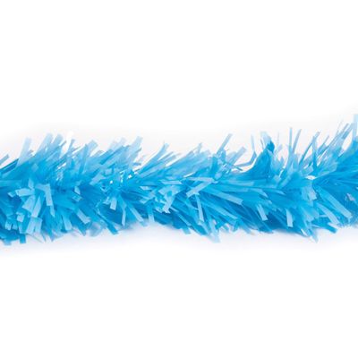 25' x 4" Light Blue Twist Tinsel Christmas Garland - Unlit