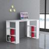 Ada Home Dcor Dania Home-Office-desks, 29.53'' H x 47.24'' W x 22.44'' D, White & Burgundy view 1