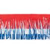 15" x 10' Red and White Christmas Fringe Party Streamer view 1