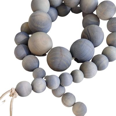 3-foot Wooden Bead Garland (Varied Bead Sizes)