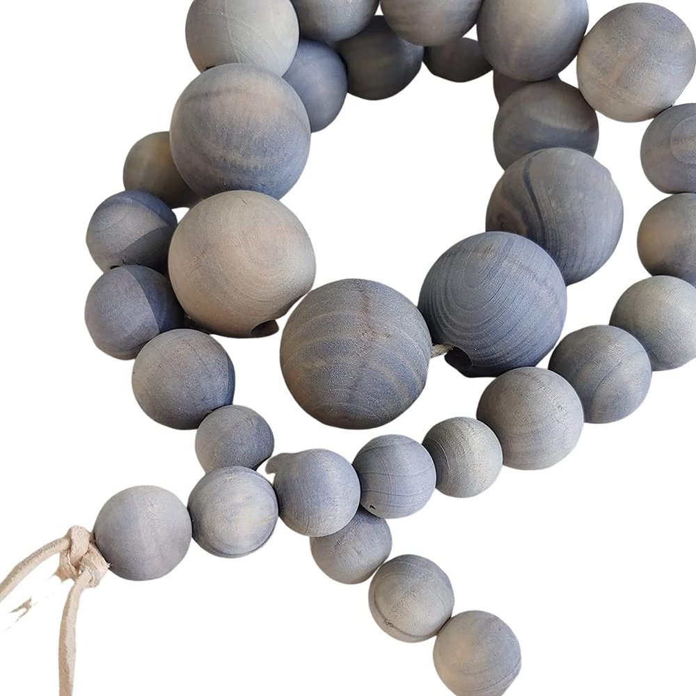 3-foot Wooden Bead Garland (Varied Bead Sizes)