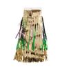 15" x 10' Purple and Green Christmas Fringe Party Streamer view 2