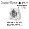 Comfort Glow EFH1527 Electric Fan and Heater,White view 4