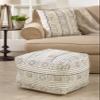 SARO LIFESTYLE Abstract Design Mudcloth Pouf view 4