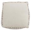 SARO LIFESTYLE Light Mudcloth Pouf view 4