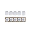 Mega Candles 5 pcs 3/4 Inch Diameter White Ceramic Chime Ritual Spell Candle Holders, Great for Casting Chimes, Rituals, Spells, Vigil, Witchcraft, Wiccan Supplies & More view 1