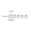 Mega Candles 5 pcs 3/4 Inch Diameter White Ceramic Chime Ritual Spell Candle Holders, Great for Casting Chimes, Rituals, Spells, Vigil, Witchcraft, Wiccan Supplies & More view 2