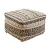 SARO LIFESTYLE Printed and Tufted Floor Pouf view 1