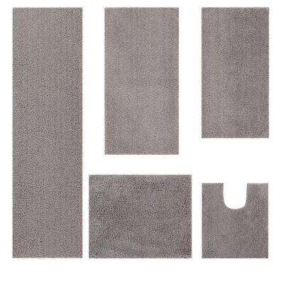 Better Trends Micro Collection Bath Mats - Soft Rug, Absorbent Bath Mat, Tufted Rug, 100% Polyester Rug, Perfect Combination of Luxury and Comfort 5 Piece Bath Rug for Multipurpose Use - Beige
