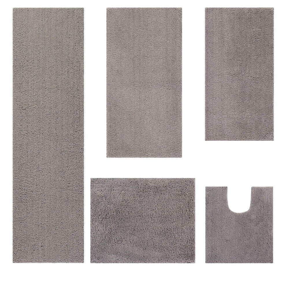 Better Trends Micro Collection Bath Mats - Soft Rug, Absorbent Bath Mat, Tufted Rug, 100% Polyester Rug, Perfect Combination of Luxury and Comfort 5 Piece Bath Rug for Multipurpose Use - Beige