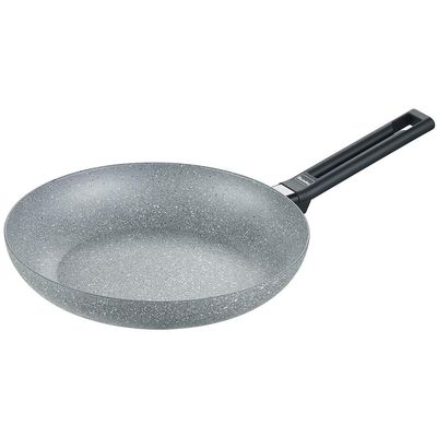 Berndes 24 cm Aluminium Induction Special Edition Large Frying Pan for All Hobs Non-Stick Coating for Low-Fat Cooking, Grey, 24 cm