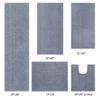 Better Trends Micro Collection Bath Mats - Soft Rug, Absorbent Bath Mat, Tufted Rug, 100% Polyester Rug, Perfect Combination of Luxury and Comfort 5 Piece Bath Rug for Multipurpose Use - Gray view 2