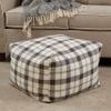 SARO LIFESTYLE Plaid Design Floor Pouf view 2