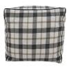 SARO LIFESTYLE Plaid Design Floor Pouf view 4