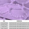 3 Piece Sirena Shabby Chic Duvet Cover with Zipper & Corner Ties, Pillow Shams 800 Thread Count 100% Egyptian Cotton Decorative Bedding (King/Cal-King, Lilac) view 3