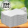 FMP Brands 250 Pack White Paper Bags with Handles 13 x 10 x 5Inch 12 LB Twisted Rope Retail Shopping Gift Durable Bleached Barrel Sack view 3
