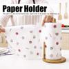 Dibiao Wood Paper Towel Holder Paper Towel Holder 11.8in H-Heavy Kitchen Paper Hanger Rack Desktop Roll Paper Towel Holder Stand Dispenser Kitchen Bathroom Accessory view 2
