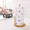 Dibiao Wood Paper Towel Holder Paper Towel Holder 11.8in H-Heavy Kitchen Paper Hanger Rack Desktop Roll Paper Towel Holder Stand Dispenser Kitchen Bathroom Accessory view 3