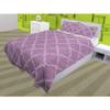 3 Piece Cross Ribbon Ruffle Duvet Cover Set with Zipper & Corner Ties 800 Thread Count 100% Egyptian Cotton Premium Hotel Class Decorative Bedding(Super King, Lilac/Baby Pink) view 1
