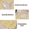 Haofy Wedding Ring Pillow, Romantic Heart-Shaped Wedding Ring Box Rose Rhinestone Decor Ring Pillow Cushion,Wedding Ring Cushion Wedding Engagement Party Accessories (Cream) view 3