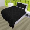 5 Piece Cross Ribbon Ruffle Duvet Cover Set with Zipper & Corner Ties 800 Thread Count 100% Egyptian Cotton Premium Hotel Class Decorative Bedding(Super King, Black) view 1