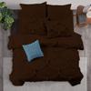 1 Piece Duvet Cover Sirena Shabby Chic Duvet Cover with Zipper & Corner Ties, 800 Thread Count 100% Egyptian Cotton Decorative Bedding(Super King, Chocolate) view 1