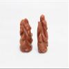 Rajasthan Gems Natural Brown Golden Star Sand Stone God Ganesha Decorative Statue Idol Set of 2 view 4