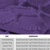 3 Piece Sirena Shabby Chic Duvet Cover with Zipper & Corner Ties, Pillow Shams 800 Thread Count 100% Egyptian Cotton Decorative Bedding (Oversized Super King, Purple) view 3