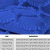 3 Piece Sirena Shabby Chic Duvet Cover with Zipper & Corner Ties, Pillow Shams 800 Thread Count 100% Egyptian Cotton Decorative Bedding (Oversized Super King, Royal Blue) view 3