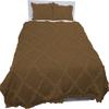 3 Piece Cross Ribbon Ruffle Duvet Cover Set with Zipper & Corner Ties 800 Thread Count 100% Egyptian Cotton Premium Hotel Class Decorative Bedding(Oversized Super King, Taupe) view 2