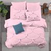 3 Piece Sirena Shabby Chic Duvet Cover with Zipper & Corner Ties, Pillow Shams 800 Thread Count 100% Egyptian Cotton Decorative Bedding (Twin/Twin-XL, Baby Pink) view 1