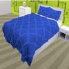 3 Piece Cross Ribbon Ruffle Duvet Cover Set with Zipper & Corner Ties 800 Thread Count 100% Egyptian Cotton Premium Hotel Class Decorative Bedding(Twin/Twin-XL, Royal Blue) view 1