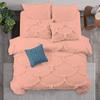 1 Piece Duvet Cover Sirena Shabby Chic Duvet Cover with Zipper & Corner Ties, 800 Thread Count 100% Egyptian Cotton Decorative Bedding(Super King, Peach) view 1
