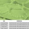 3 Piece Sirena Shabby Chic Duvet Cover with Zipper & Corner Ties, Pillow Shams 800 Thread Count 100% Egyptian Cotton Decorative Bedding (Full/Queen, Sage) view 3
