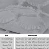 1 Piece Duvet Cover Sirena Shabby Chic Duvet Cover with Zipper & Corner Ties, 800 Thread Count 100% Egyptian Cotton Decorative Bedding(Super King, Silver) view 3