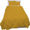 3 Piece Cross Ribbon Ruffle Duvet Cover Set with Zipper & Corner Ties 800 Thread Count 100% Egyptian Cotton Premium Hotel Class Decorative Bedding(Oversized Super King, Gold) view 2